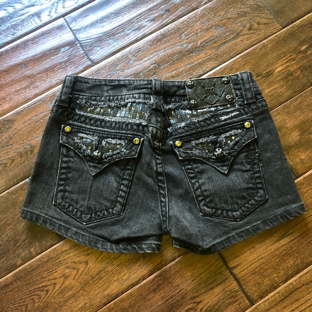 Womens “Miss Me” Denim Shorts